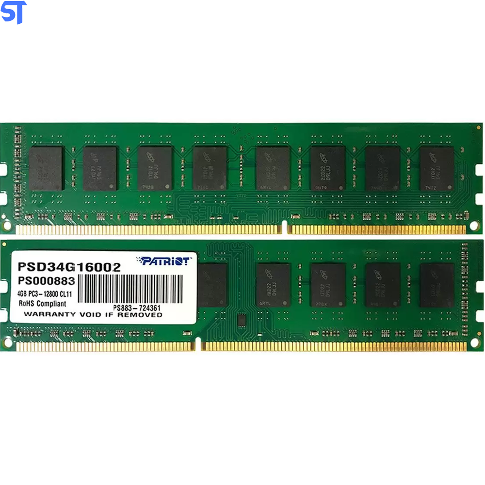 Memória RAM Patriot 4GB  DDR3 -1600mhz / 1x4GB - (PSD34G16002 SL)